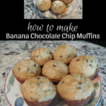 banana chocolate chip muffins