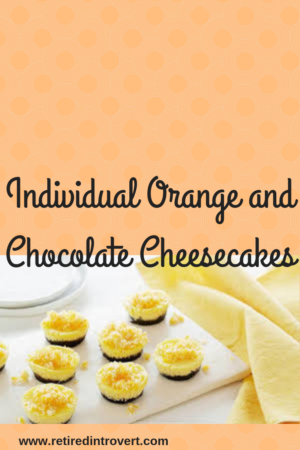 Individual Orange and Chocolate Cheesecakes