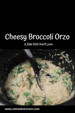 cheesy broccoli orzo