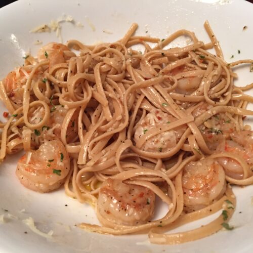 Garlic Parmesan Shrimp Scampi Pasta Retired Introvert