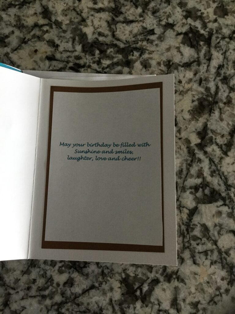 Birthday card - inside