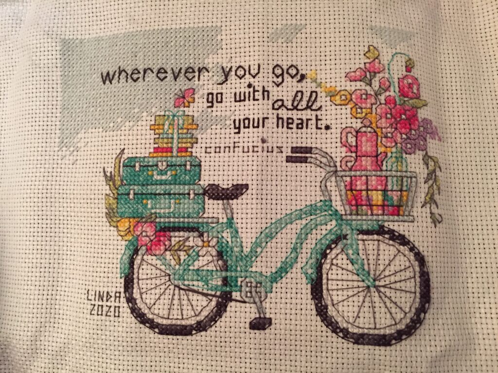 Cross stitching