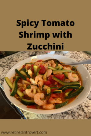 Spicy Tomato Shrimp with Zucchini
